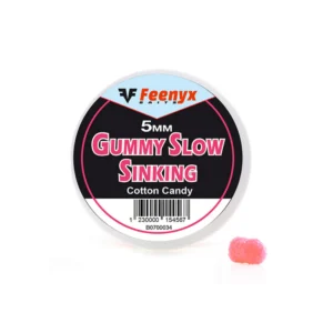 FEENYX BAITS - GUMMY SLOW SINKING Cotton Candy 5MM