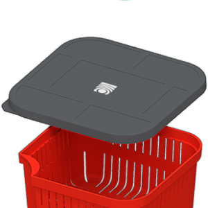 BAITSAFE BOX 16 SEALED & STRAINER